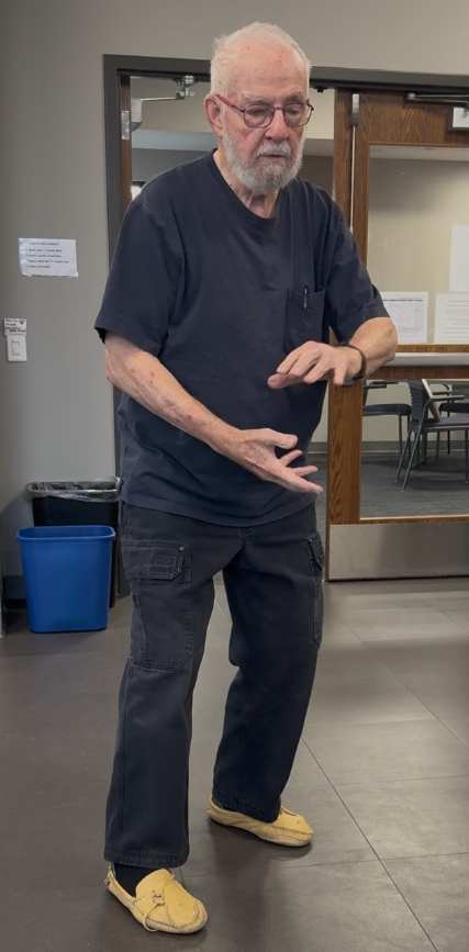 Roger Mussell practicing Tai Chi